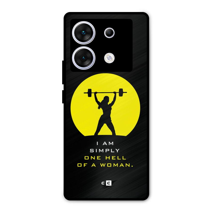 Hell Women Metal Back Case for Infinix Zero 30 5G