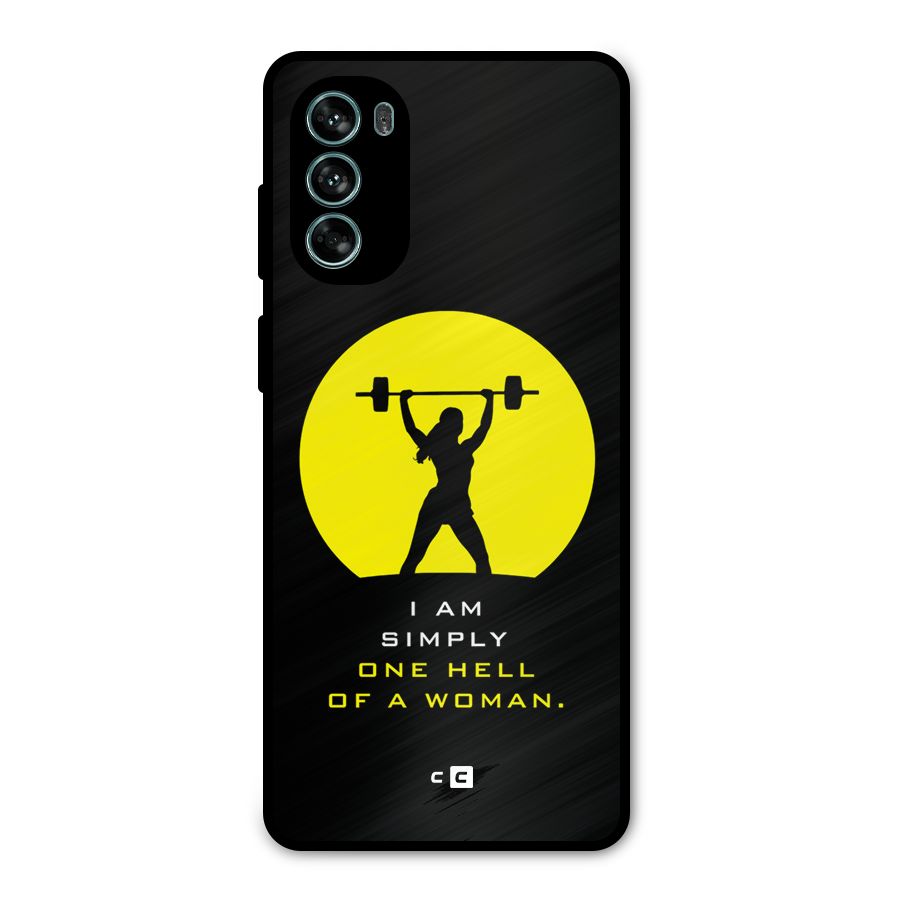 Hell Women Metal Back Case for Moto G62
