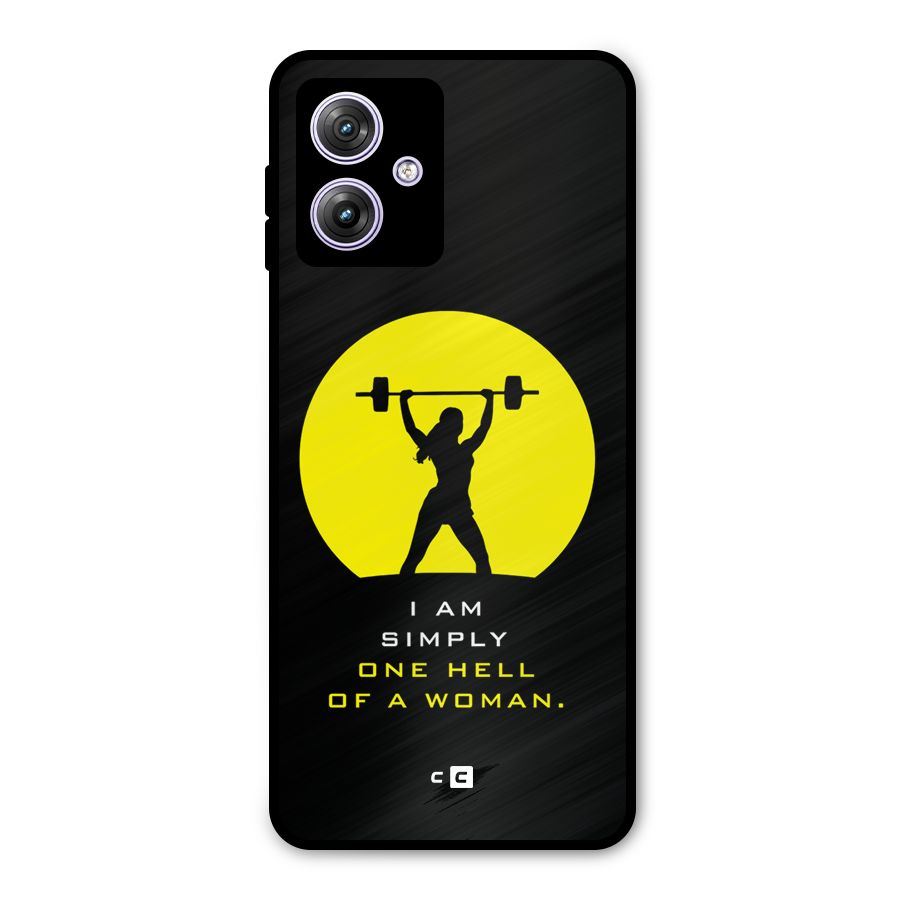 Hell Women Metal Back Case for Moto G64