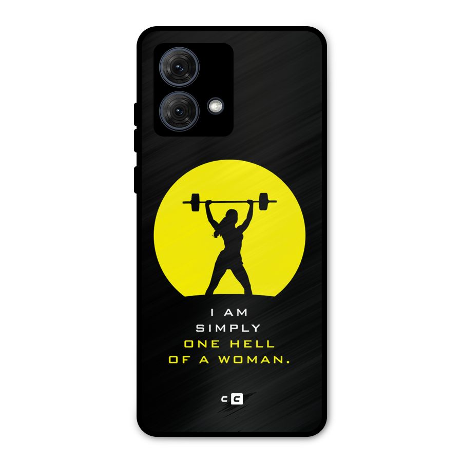 Hell Women Metal Back Case for Moto G84