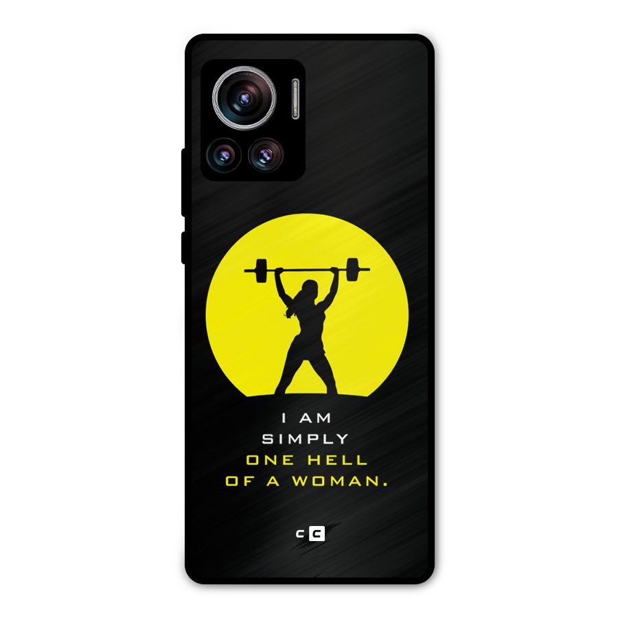Hell Women Metal Back Case for Motorola Edge 30 Ultra