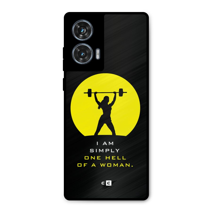 Hell Women Metal Back Case for Motorola Edge 50 Fusion