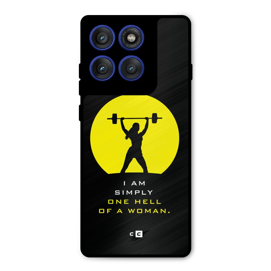 Hell Women Metal Back Case for Motorola Edge 60 Pro