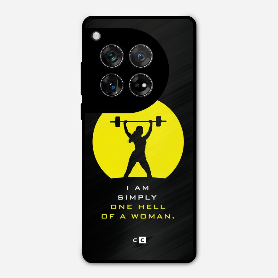 Hell Women Metal Back Case for OnePlus 12