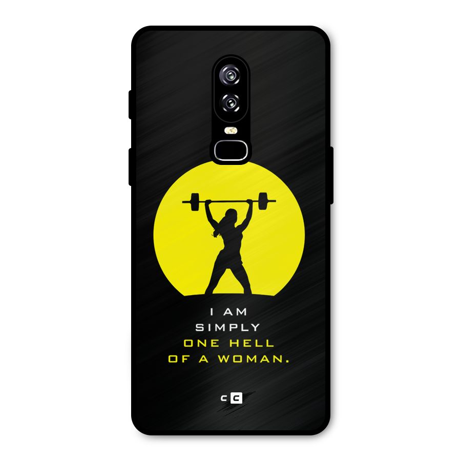 Hell Women Metal Back Case for OnePlus 6