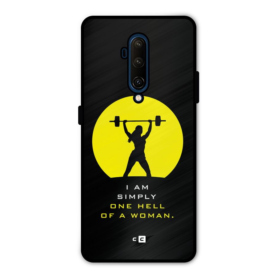 Hell Women Metal Back Case for OnePlus 7T Pro