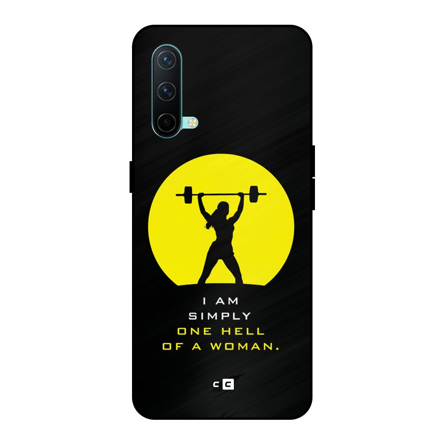 Hell Women Metal Back Case for OnePlus Nord CE 5G