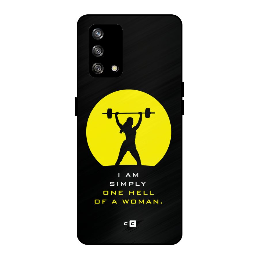 Hell Women Metal Back Case for Oppo F19