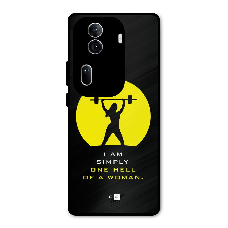 Hell Women Metal Back Case for Oppo Reno11 Pro 5G