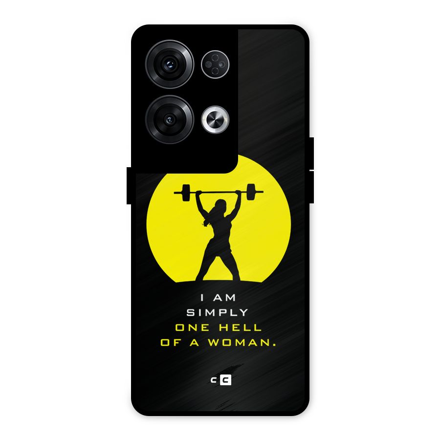 Hell Women Metal Back Case for Oppo Reno8 Pro 5G