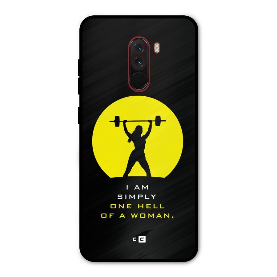 Hell Women Metal Back Case for Poco F1