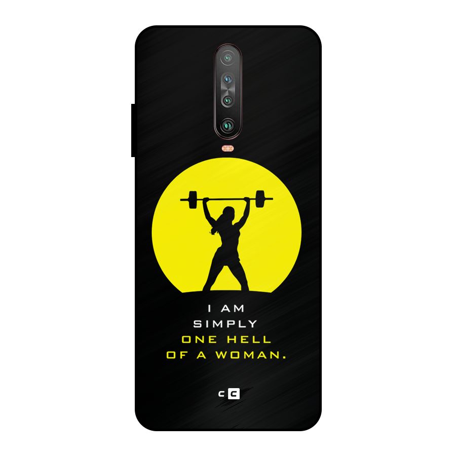 Hell Women Metal Back Case for Poco X2