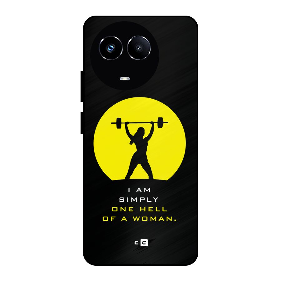 Hell Women Metal Back Case for Realme 11 5G