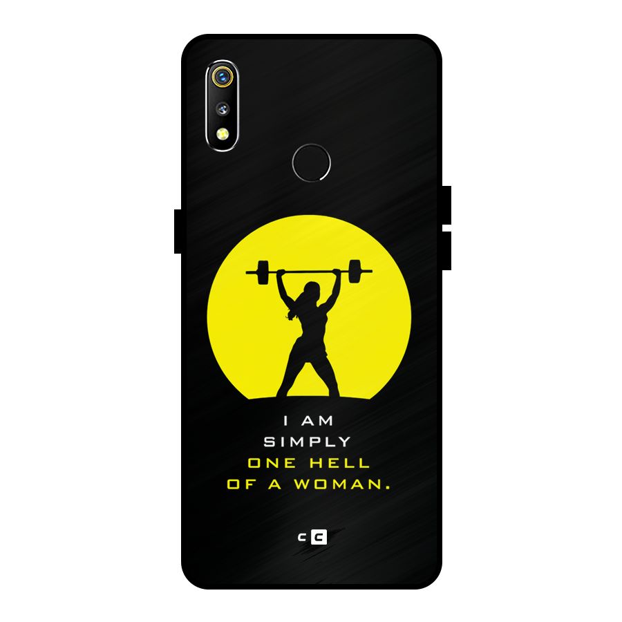 Hell Women Metal Back Case for Realme 3i