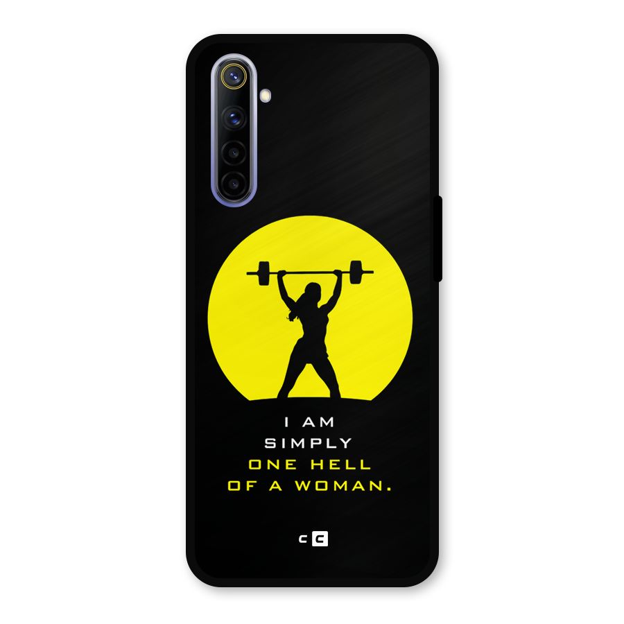 Hell Women Metal Back Case for Realme 6