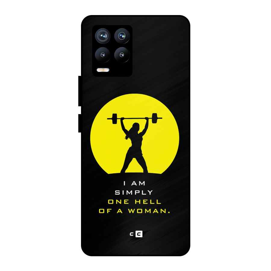 Hell Women Metal Back Case for Realme 8