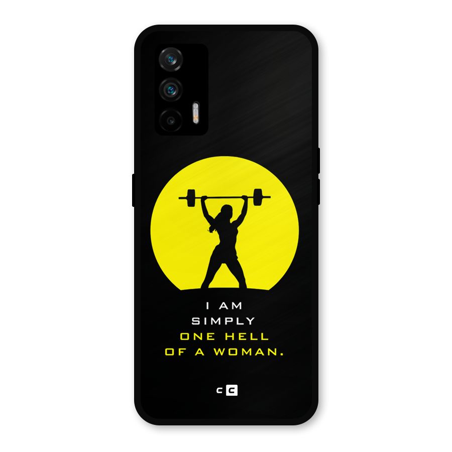 Hell Women Metal Back Case for Realme GT 5G