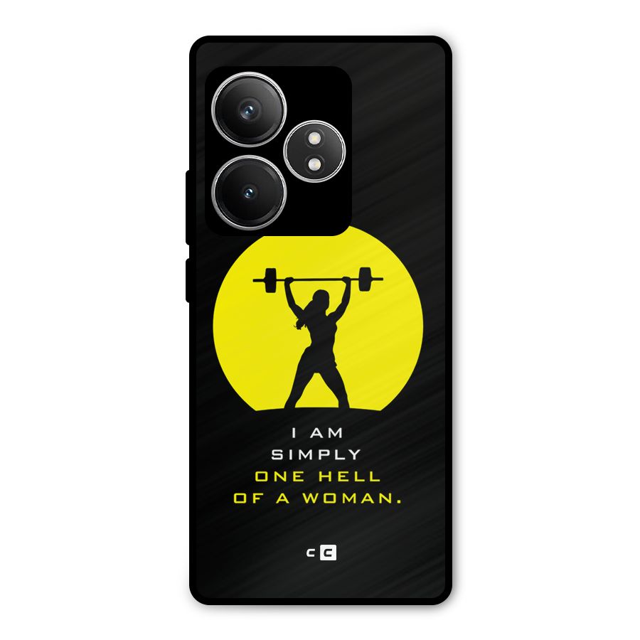 Hell Women Metal Back Case for Realme GT 6T