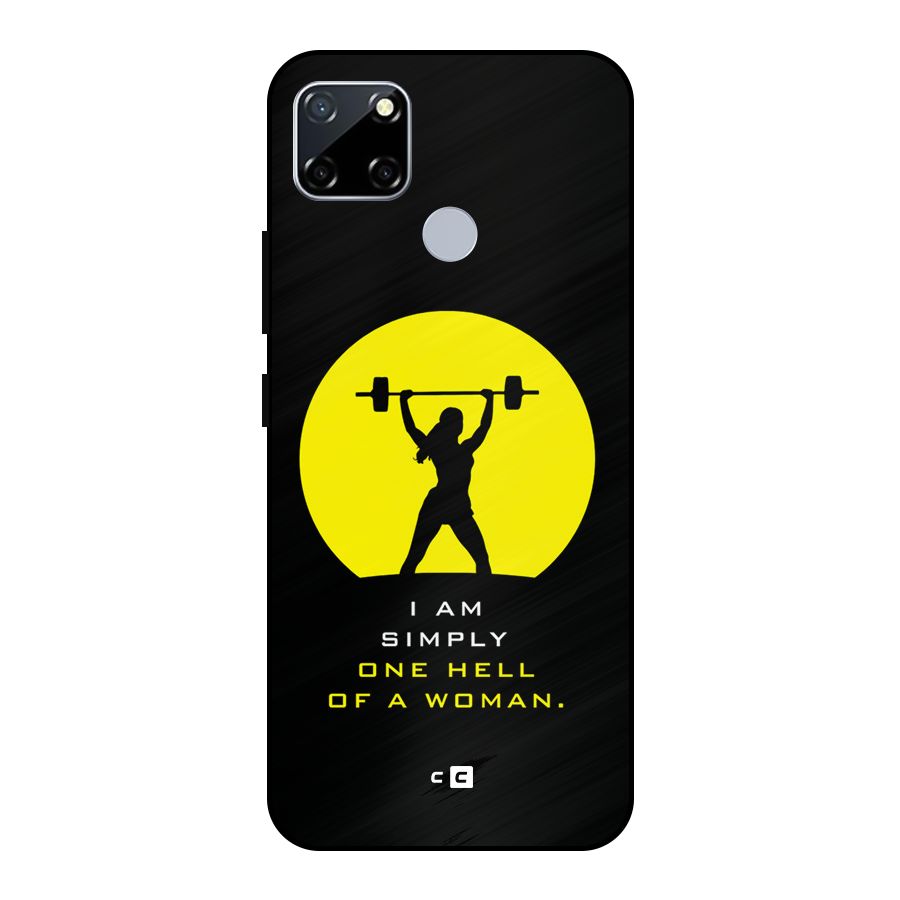 Hell Women Metal Back Case for Realme Narzo 20