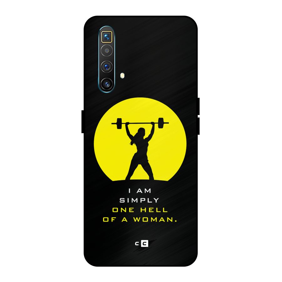 Hell Women Metal Back Case for Realme X3 SuperZoom