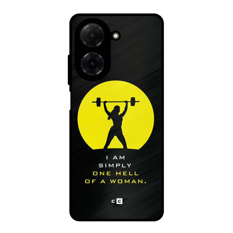 Hell Women Metal Back Case for Redmi A5 4G
