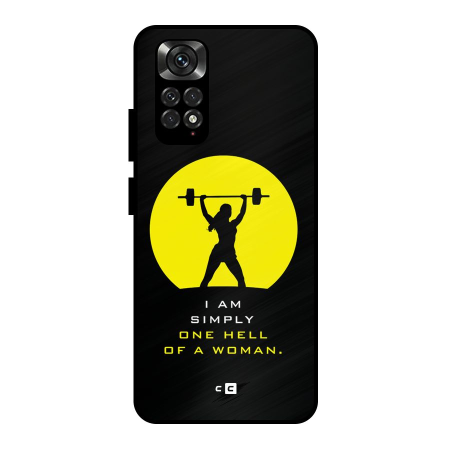 Hell Women Metal Back Case for Redmi Note 11 Pro