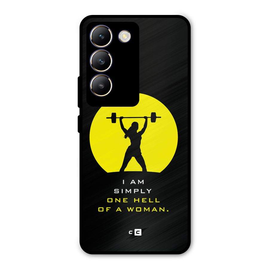 Hell Women Metal Back Case for Vivo T3 5G
