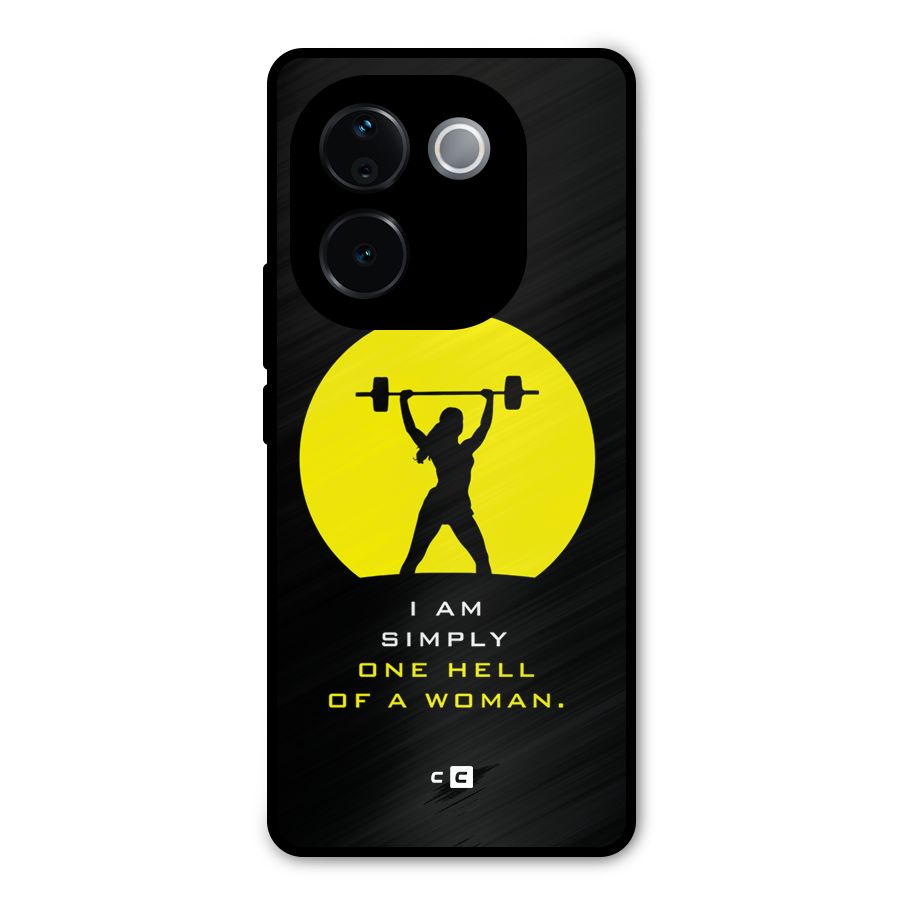 Hell Women Metal Back Case for Vivo T3 Pro