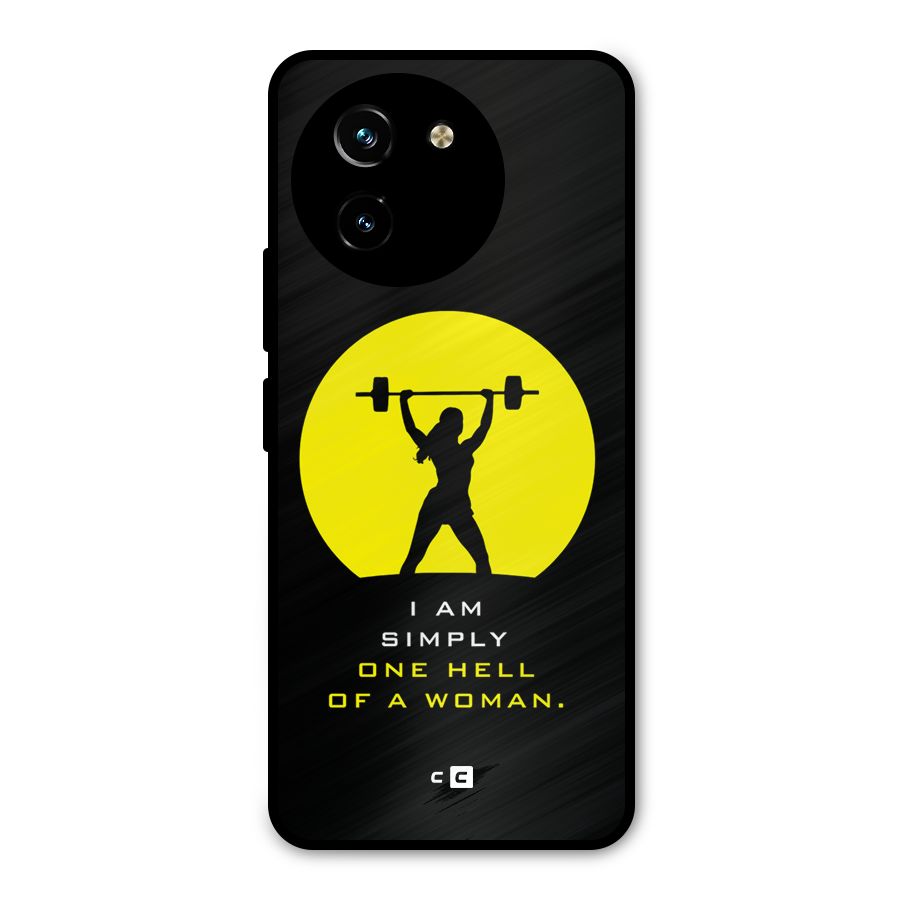 Hell Women Metal Back Case for Vivo T3x