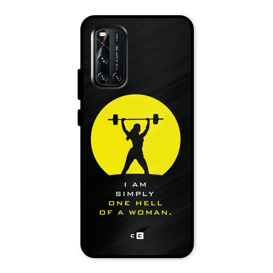 Hell Women Metal Back Case for Vivo V19