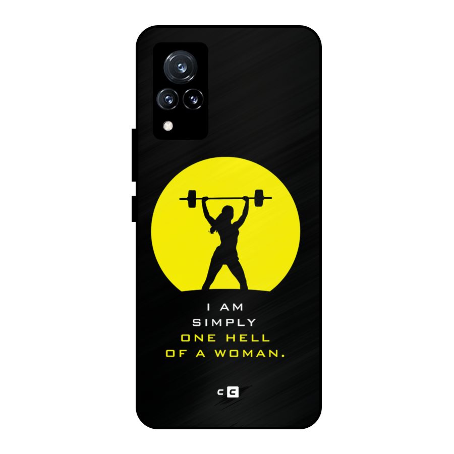Hell Women Metal Back Case for Vivo V21 5G