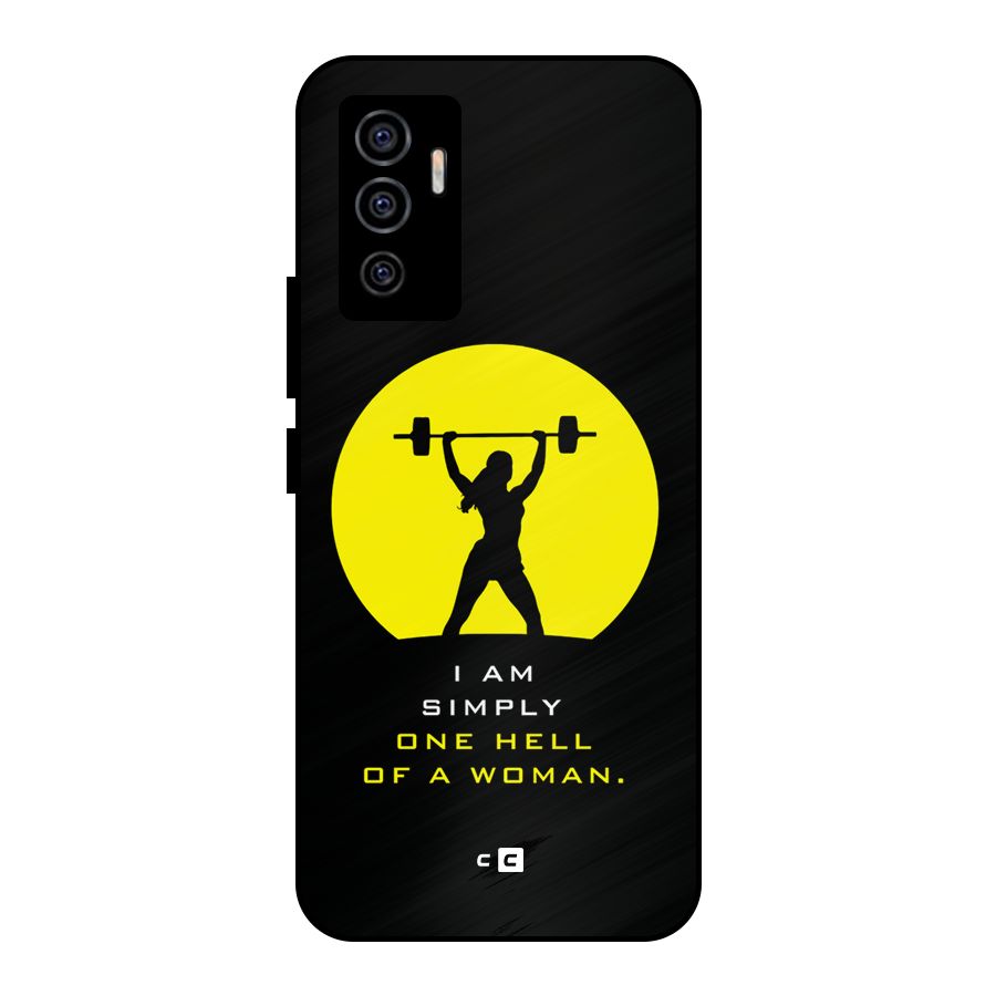 Hell Women Metal Back Case for Vivo V23e