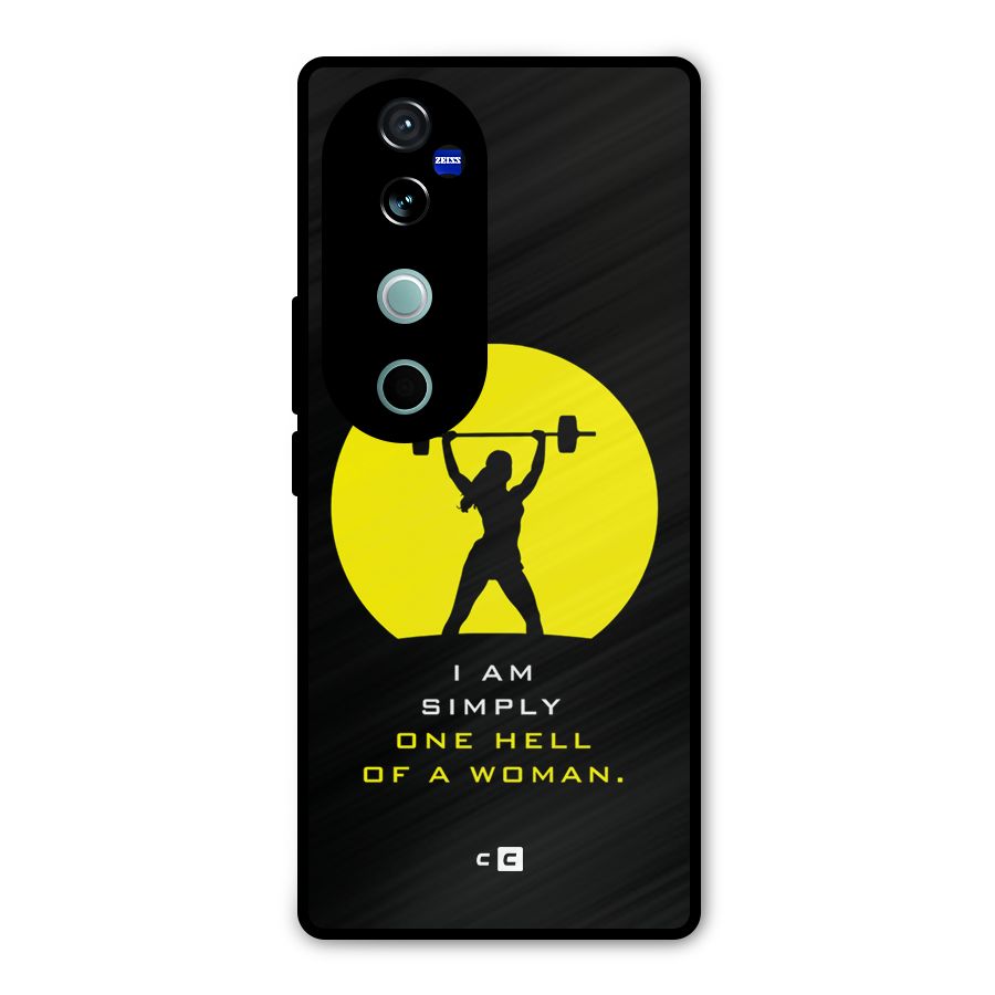 Hell Women Metal Back Case for Vivo V40