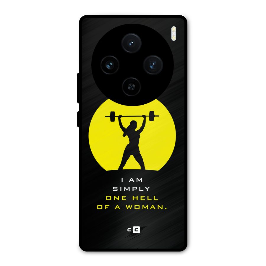 Hell Women Metal Back Case for Vivo X100