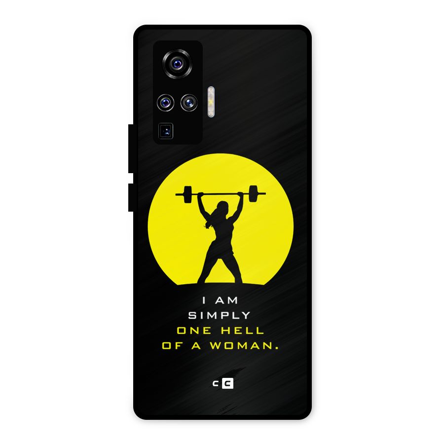 Hell Women Metal Back Case for Vivo X50 Pro