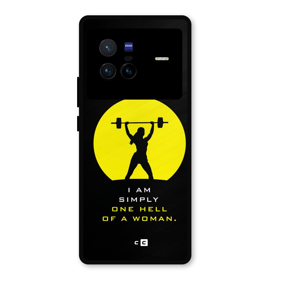 Hell Women Metal Back Case for Vivo X80