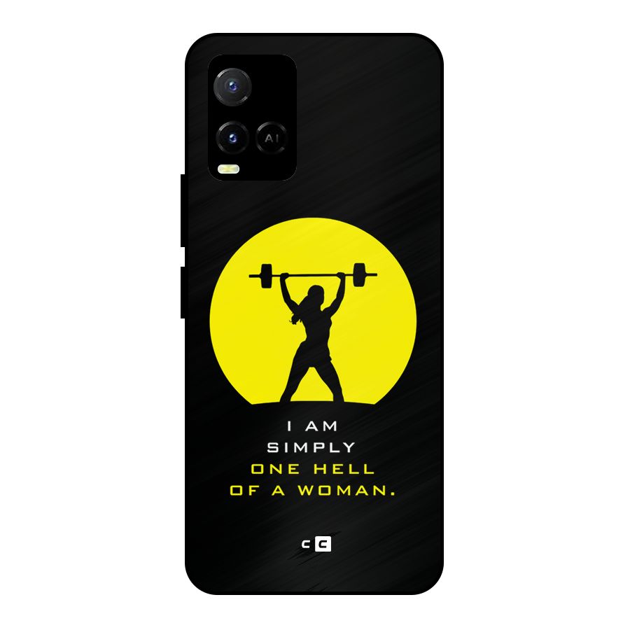 Hell Women Metal Back Case for Vivo Y21
