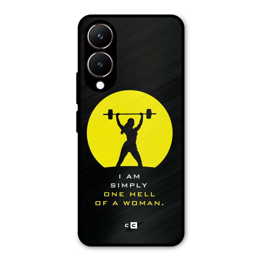 Hell Women Metal Back Case for Vivo Y28