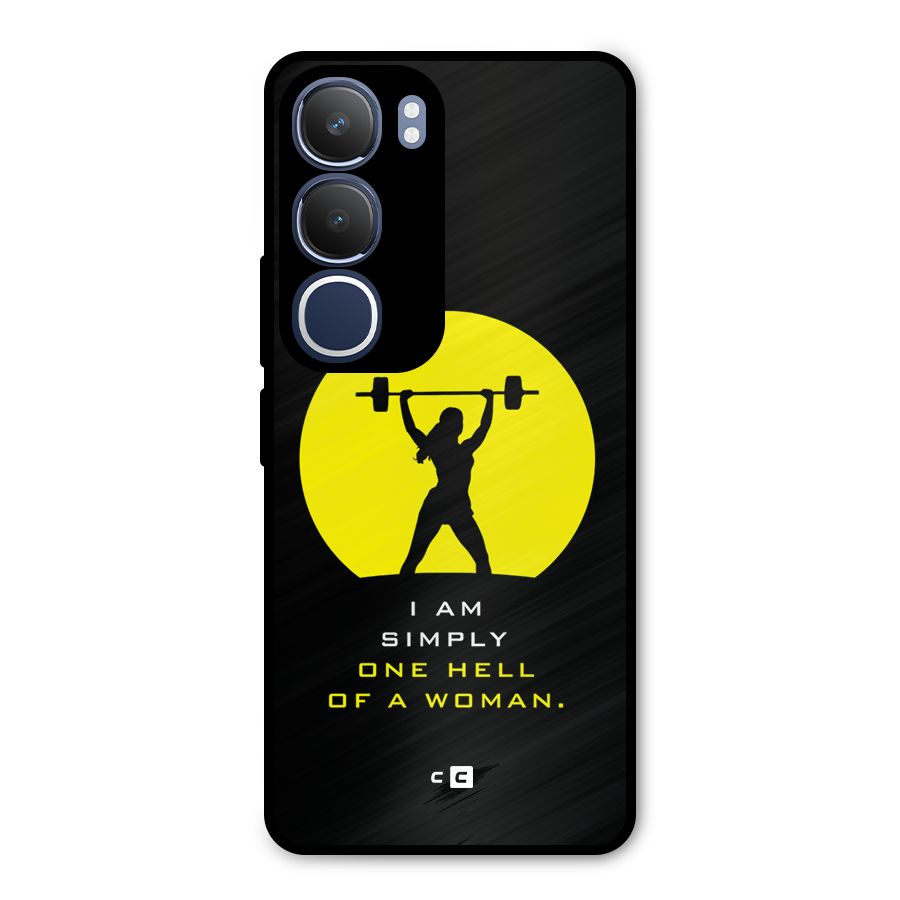 Hell Women Metal Back Case for Vivo Y29