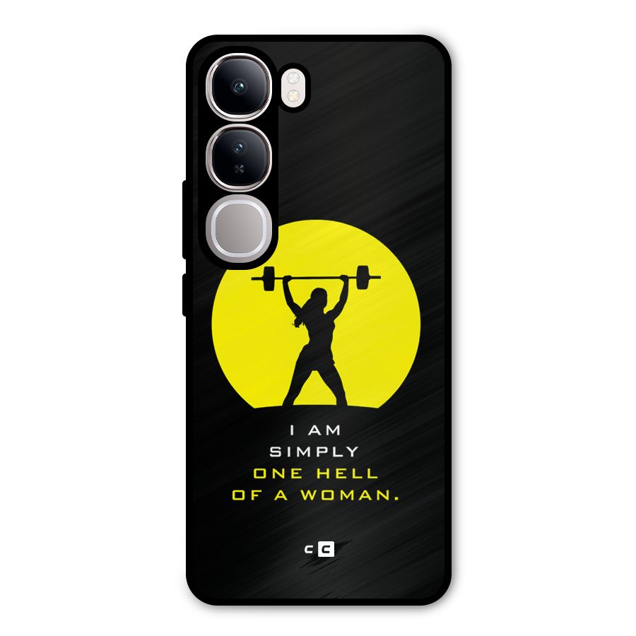 Hell Women Metal Back Case for Vivo Y300