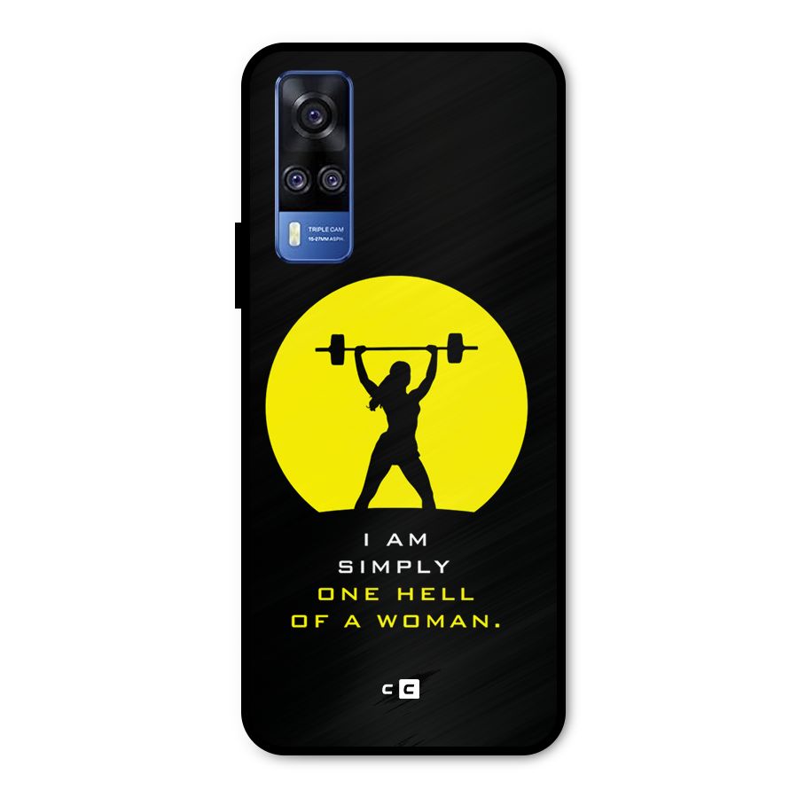 Hell Women Metal Back Case for Vivo Y31