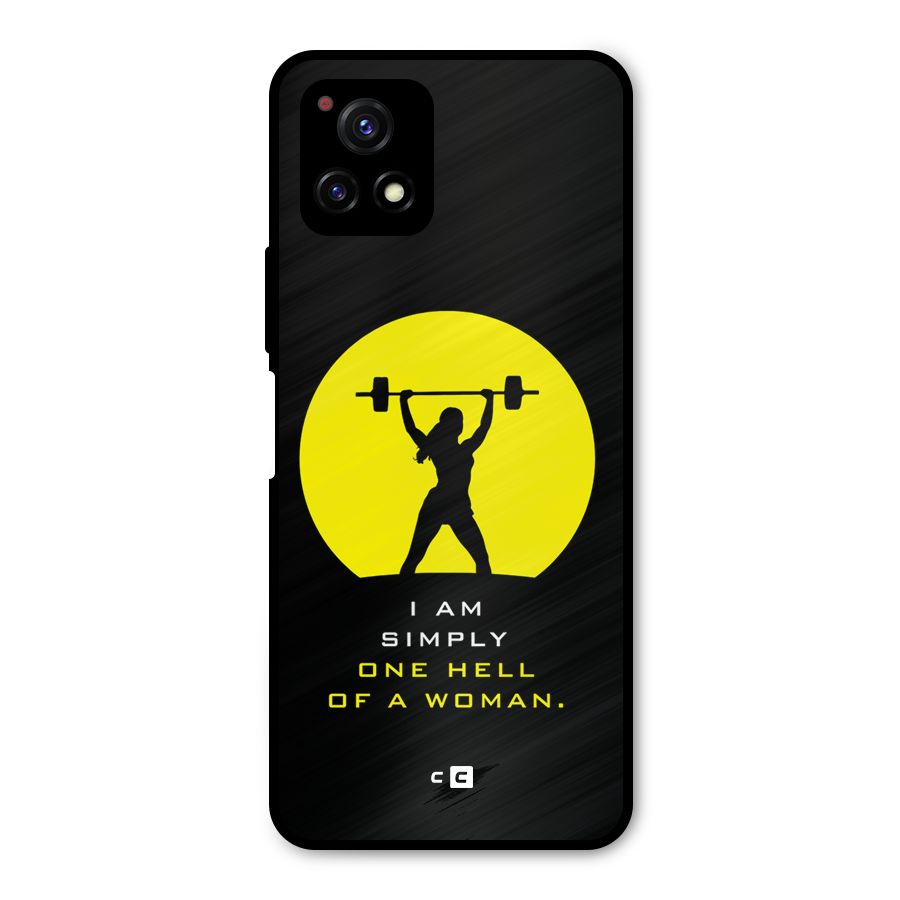 Hell Women Metal Back Case for Vivo Y72 5G
