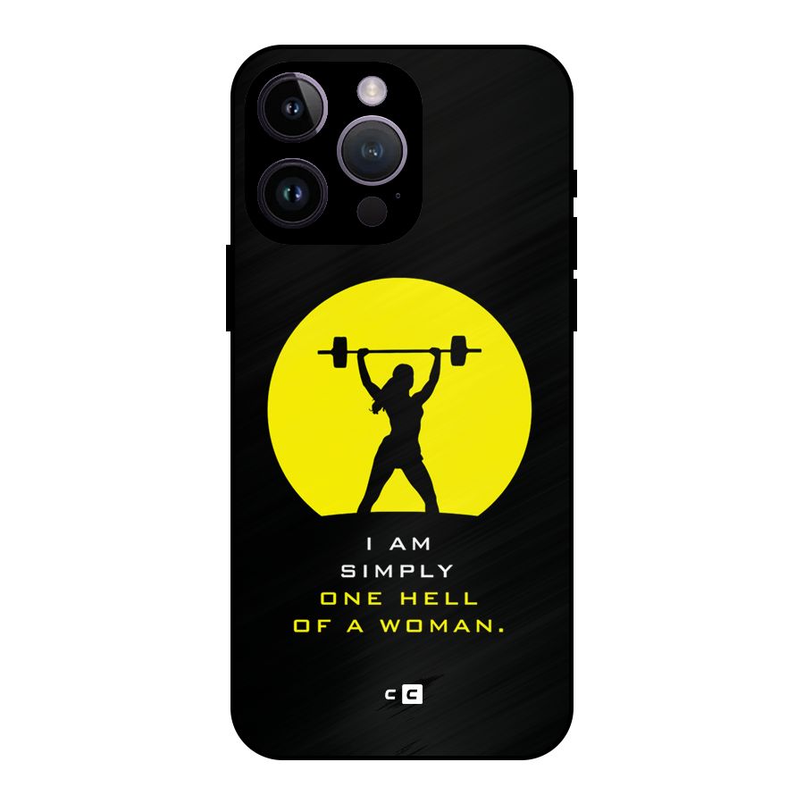 Hell Women Metal Back Case for iPhone 14 Pro Max