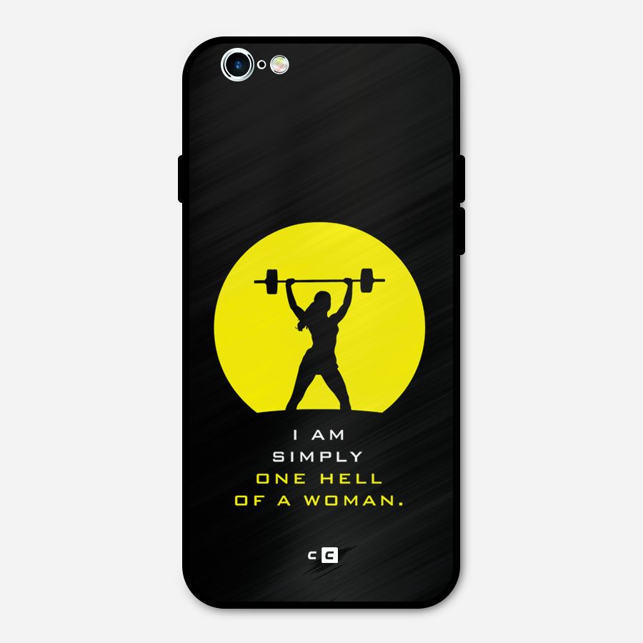 Hell Women Metal Back Case for iPhone 6 6s