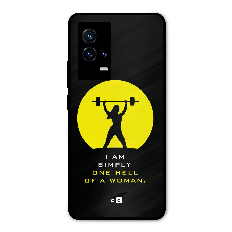 Hell Women Metal Back Case for iQOO 9 5G