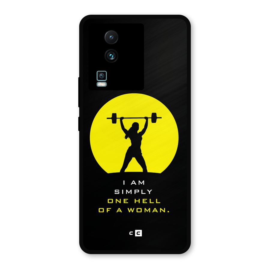 Hell Women Metal Back Case for iQOO Neo 7 Pro