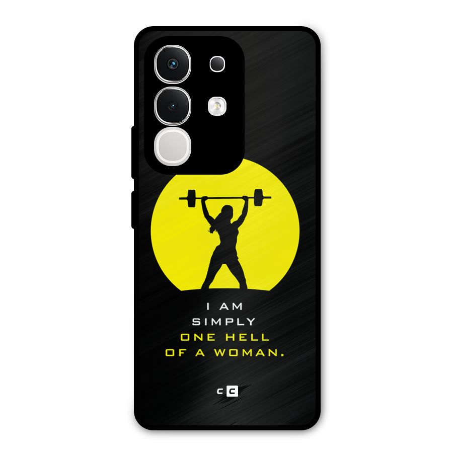 Hell Women Metal Back Case for iQOO Z10x