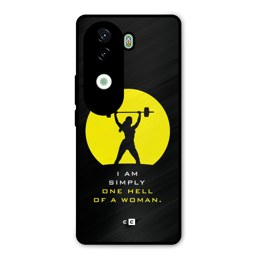 Hell Women Metal Back Case for iQOO Z9s