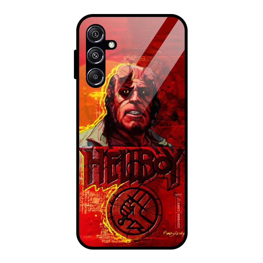 Hellboy Artwork Glass Back Case for Galaxy M34 5G