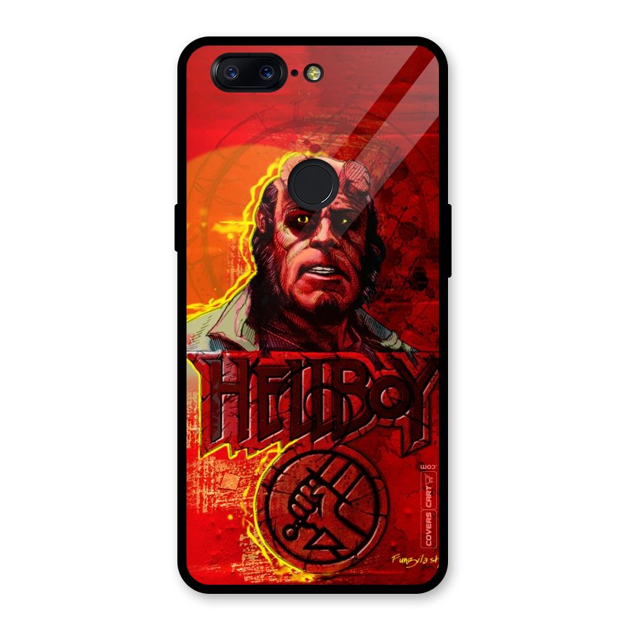 Hellboy Artwork Glass Back Case for OnePlus 5T